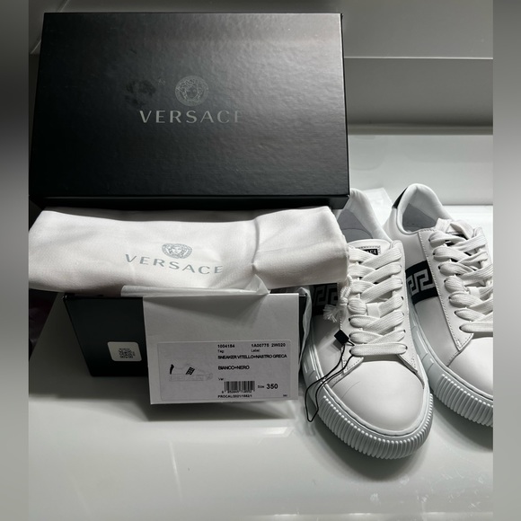 Versace sneakers Vitello + Nastro Greca - Picture 2 of 11